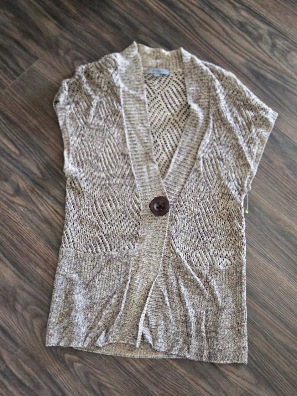 CLASSIQUES ENTIER Classic Style Rayon/Linen Tunic Sweater Vest NWOT/SIZE M